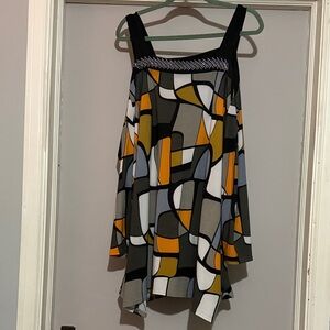 Abstract Patterned Women's Blouse